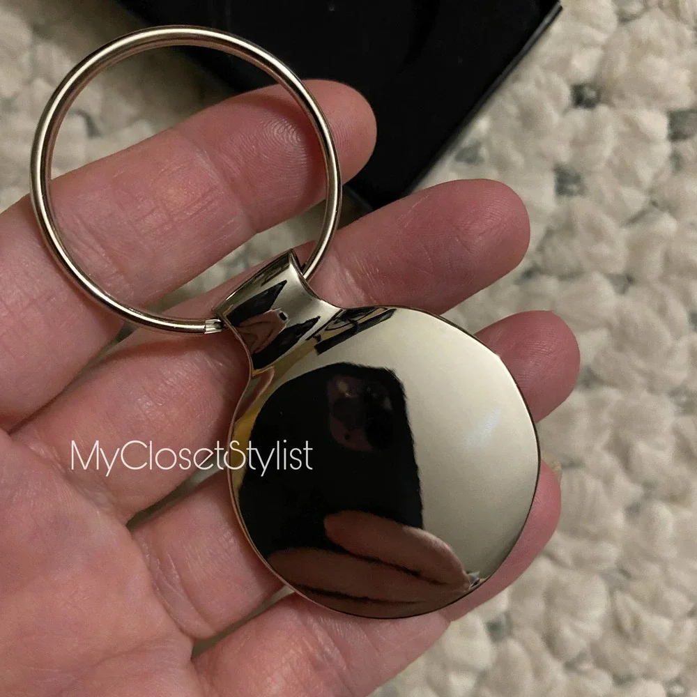 CONVERSE All Star Chrome Silver Metal Fob Keychain NEW IN BOX - Picture 3 of 5